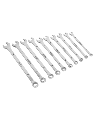 Combination Spanner Set 10pc Extra-Long Metric