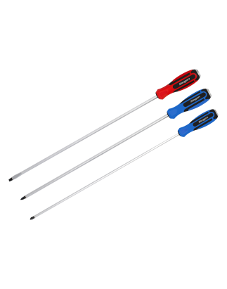 Extra-Long Hammer-Thru Screwdriver Set 3pc