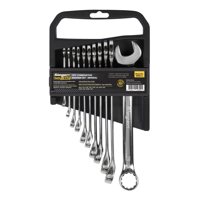 Combination Spanner Set 11pc Imperial