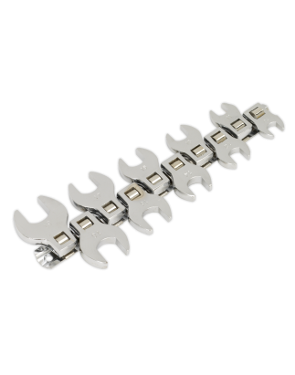 Crow's Foot Open-End Spanner Set 10pc 3/8"Sq Drive Metric