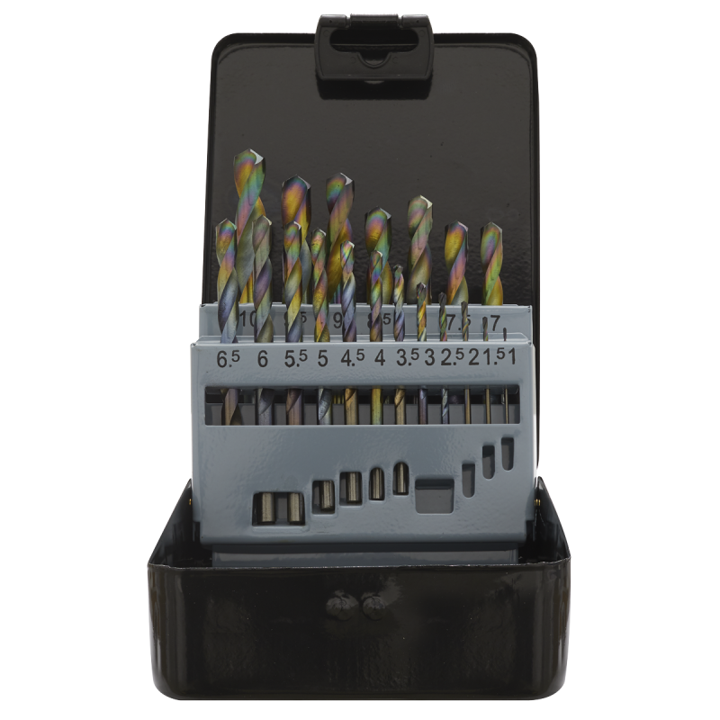 HSS Drill Bit Set 19pc Edge Ground Metric DIN 338