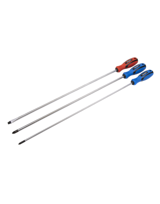 Screwdriver Set 3pc Extra-Long