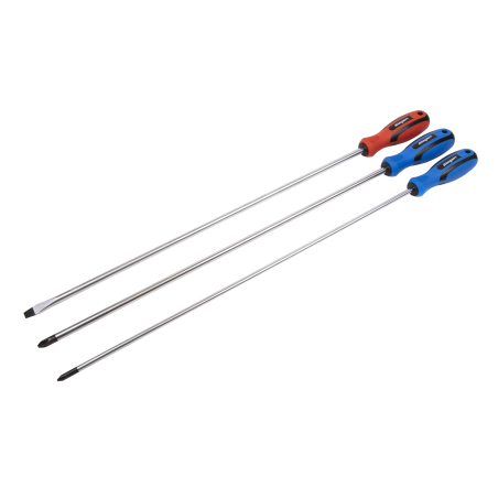 Screwdriver Set 3pc Extra-Long