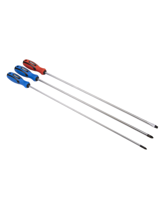 Screwdriver Set 3pc Extra-Long