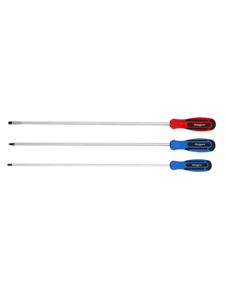 Screwdriver Set 3pc Extra-Long