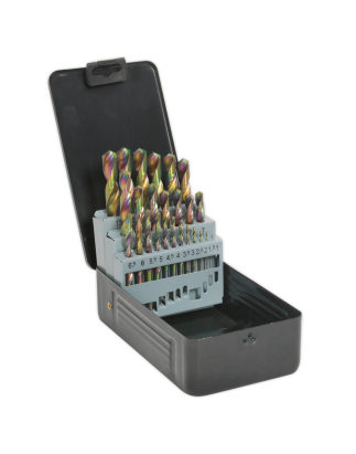 HSS Drill Bit Set 25pc Edge Ground - Metric DIN 338