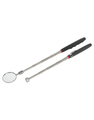 Telescopic Magnetic Pick-Up Tool & Inspection Mirror Set 2pc