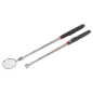 Outil de ramassage magnétique télescopique et ensemble de miroirs d'inspection 2 pièces