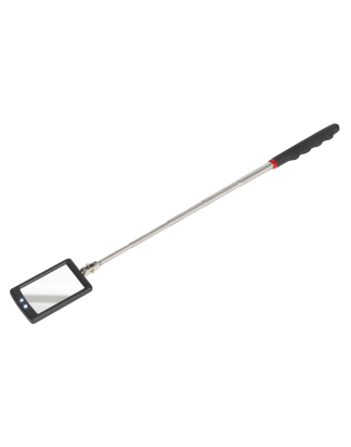 Telescopic Inspection Mirror 52 x 83mm with 2 LEDs