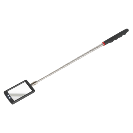 Telescopic Inspection Mirror 52 x 83mm with 2 LEDs