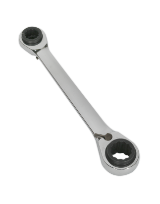 Ratchet Ring Spanner 4-in-1 Reversible Metric