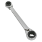 Ratchet Ring Spanner 4-in-1 Reversible Metric