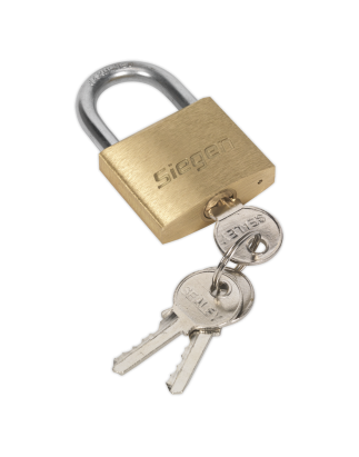 Brass Body Padlock with Brass Cylinder 40mm