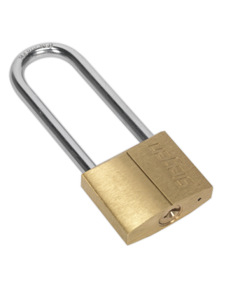 Brass Body Padlock with Brass Cylinder Long Shackle 40mm