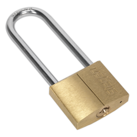 Brass Body Padlock with Brass Cylinder Long Shackle 40mm