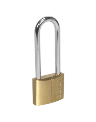 Brass Body Padlock with Brass Cylinder Long Shackle 40mm