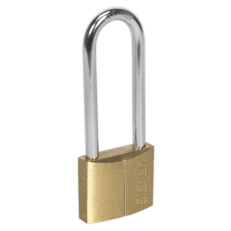 Brass Body Padlock with Brass Cylinder Long Shackle 40mm