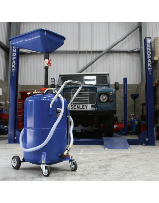 Air Discharge Mobile Waste Oil Drainer 65L