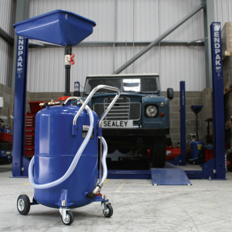 Air Discharge Mobile Waste Oil Drainer 65L