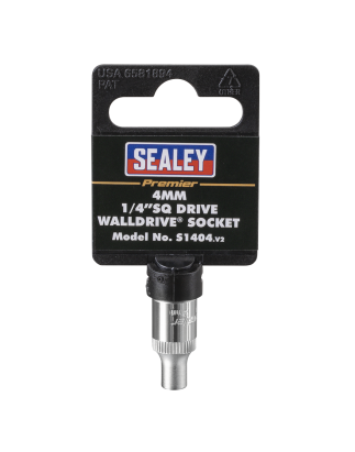 WallDrive® Socket 4mm 1/4"Sq Drive