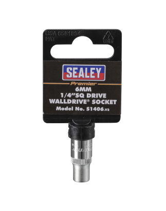 WallDrive® Socket 6mm 1/4"Sq Drive