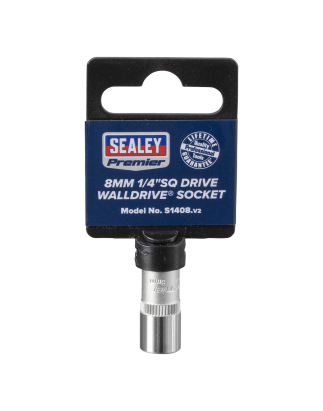 WallDrive® Socket 8mm 1/4"Sq Drive