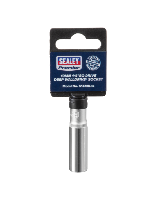 WallDrive® Socket 10mm Deep 1/4"Sq Drive