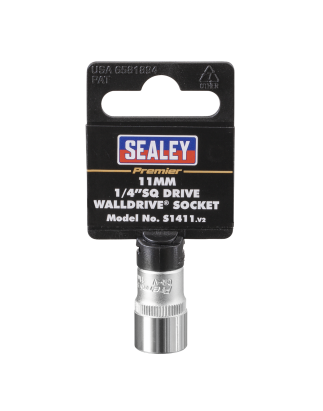 WallDrive® Socket 11mm 1/4"Sq Drive