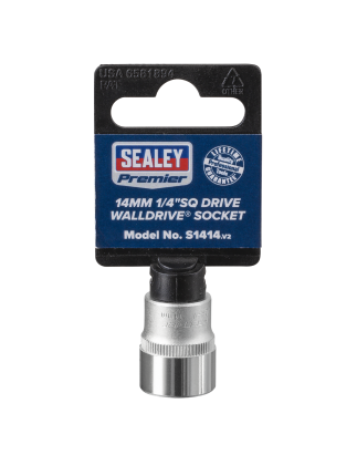 WallDrive® Socket 14mm 1/4"Sq Drive