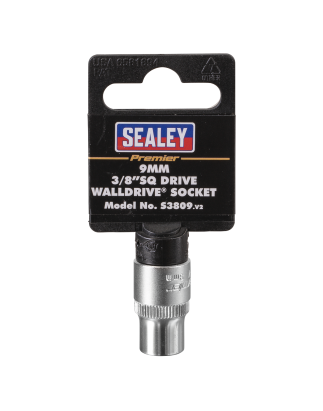 Douille WallDrive® 9 mm, entraînement 3/8" carré