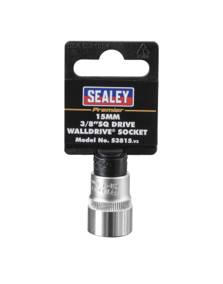 Douille WallDrive® 15 mm, entraînement 3/8" carré