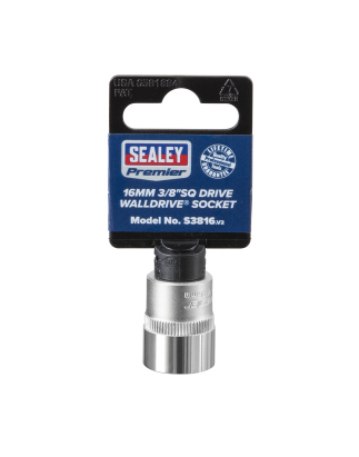 WallDrive® Socket 16mm 3/8"Sq Drive