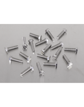 Stainless Steel Set Screw Din 933 – M6 x 25mm 1.00mm Pitch - Pack of 50