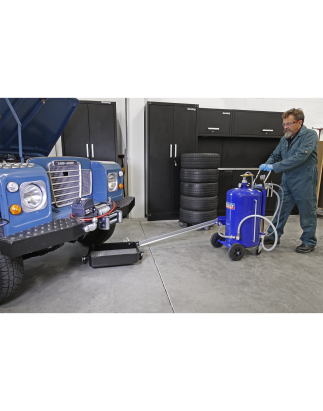 Cantilever Air Discharge Mobile Oil Drainer with Probes 80L