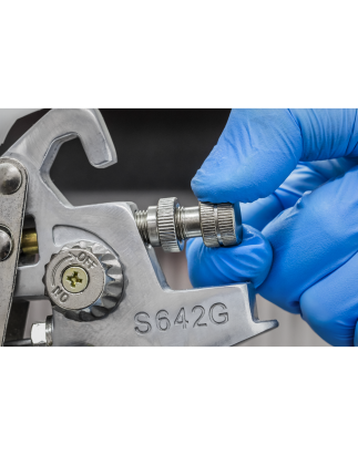 Siegen General-Purpose Gravity Feed Spray Gun 1.8mm Set-Up