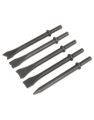 Air Hammer Chisel Set 5pc 170mm .401" Shank