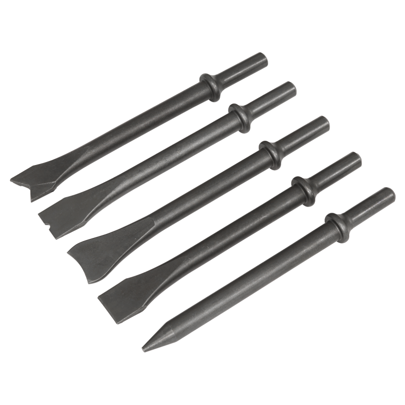 Air Hammer Chisel Set 5pc 170mm .401" Shank