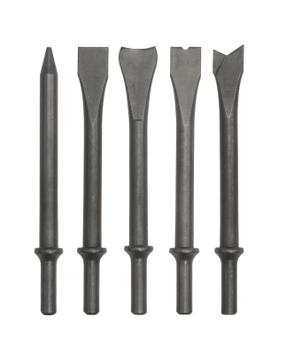 Air Hammer Chisel Set 5pc 170mm .401" Shank