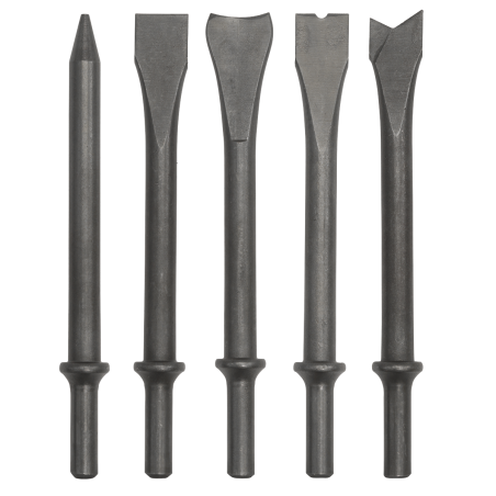 Air Hammer Chisel Set 5pc 170mm .401" Shank