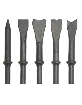 Air Hammer Chisel Set 5pc 120mm .401" Shank