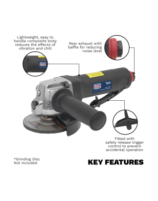 Premier Composite Air Angle Grinder 100mm