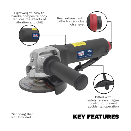 Premier Composite Air Angle Grinder 100mm