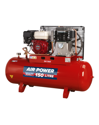 150L Belt Drive Air Compressor with Petrol Engine 6.5hp