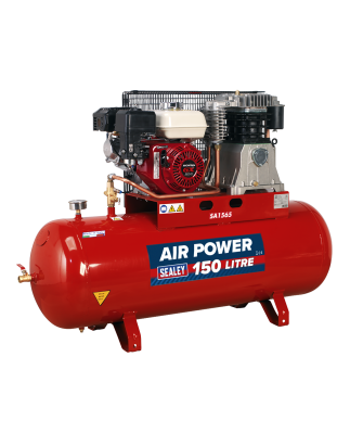 150L Belt Drive Air Compressor with Petrol Engine 6.5hp