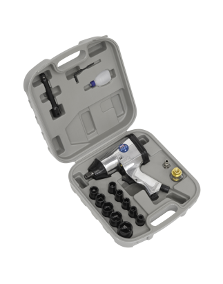 Air Impact Wrench Kit with Sockets 1/2"Sq Drive