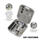 Air Impact Wrench Kit with Sockets 1/2"Sq Drive