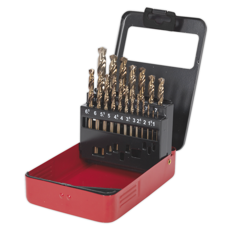 HSS Cobalt Split Point Fully Ground Drill Bit Set 19pc Metric