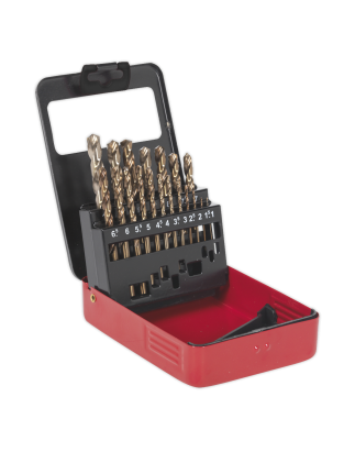 HSS Cobalt Split Point Fully Ground Drill Bit Set 19pc Metric