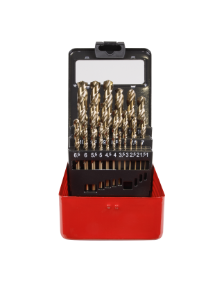 HSS Cobalt Split Point Fully Ground Drill Bit Set 25pc Metric