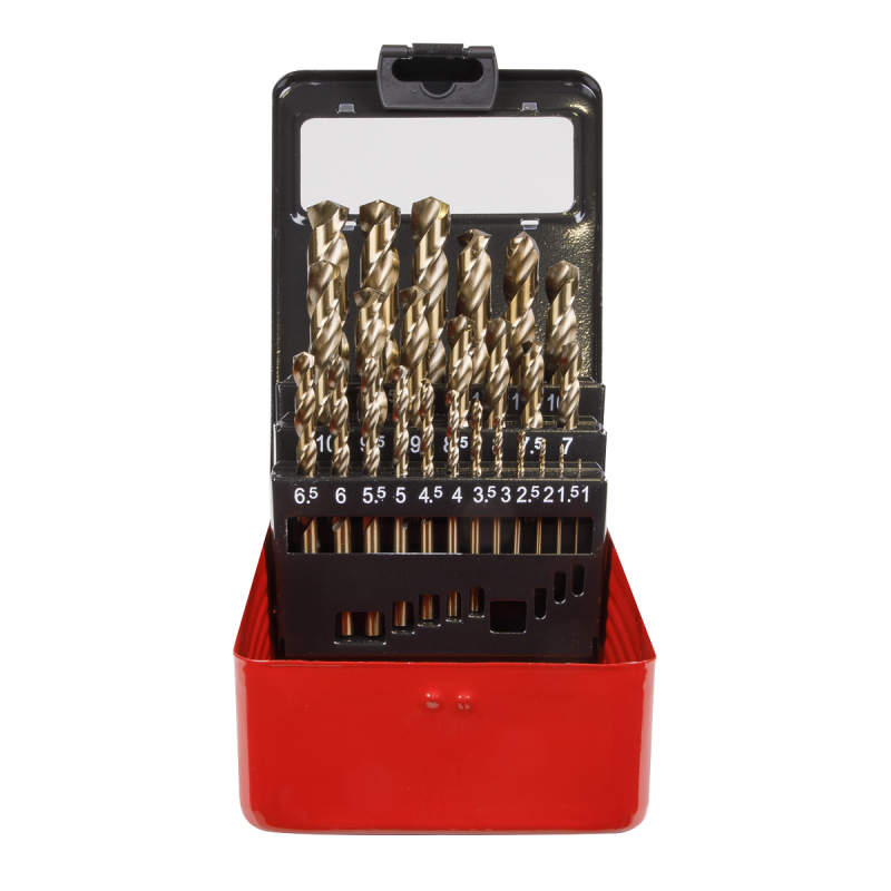 HSS Cobalt Split Point Fully Ground Drill Bit Set 25pc Metric